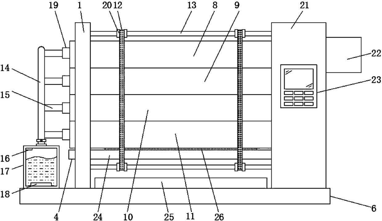 Five-roller calender for PVC film production