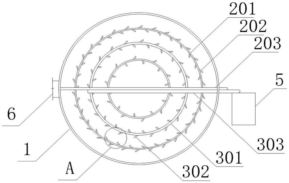 Absorption tower slurry pool disturbance device