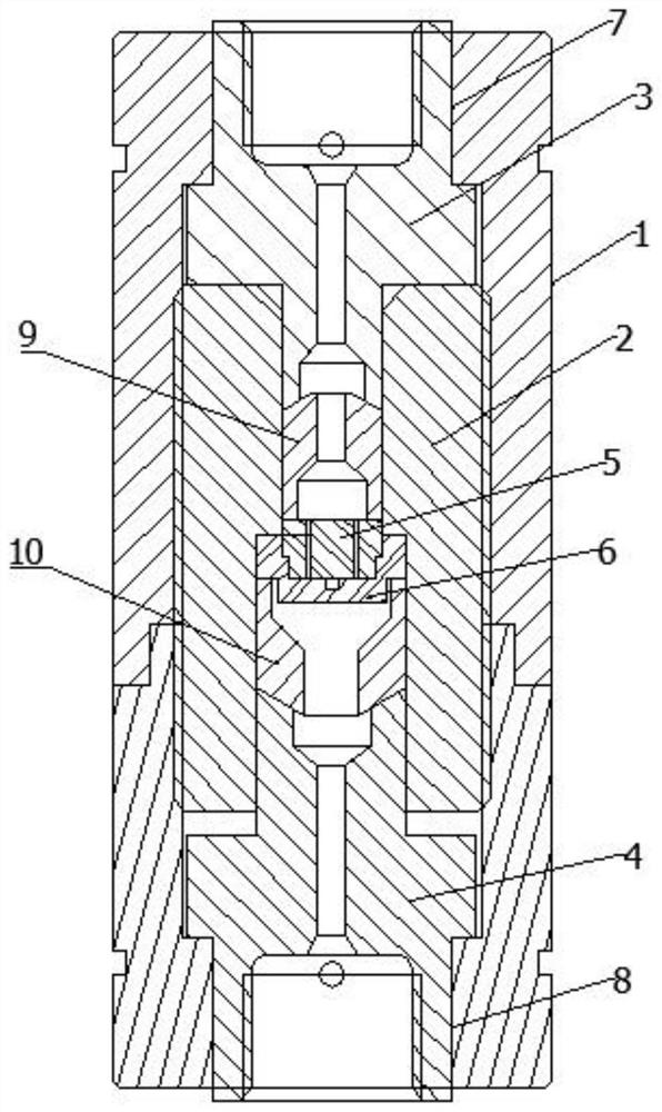 Nanometer material dispersing and mixing processor