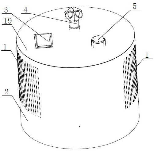 Disinfection equipment and disinfection method for a biochemical laboratory