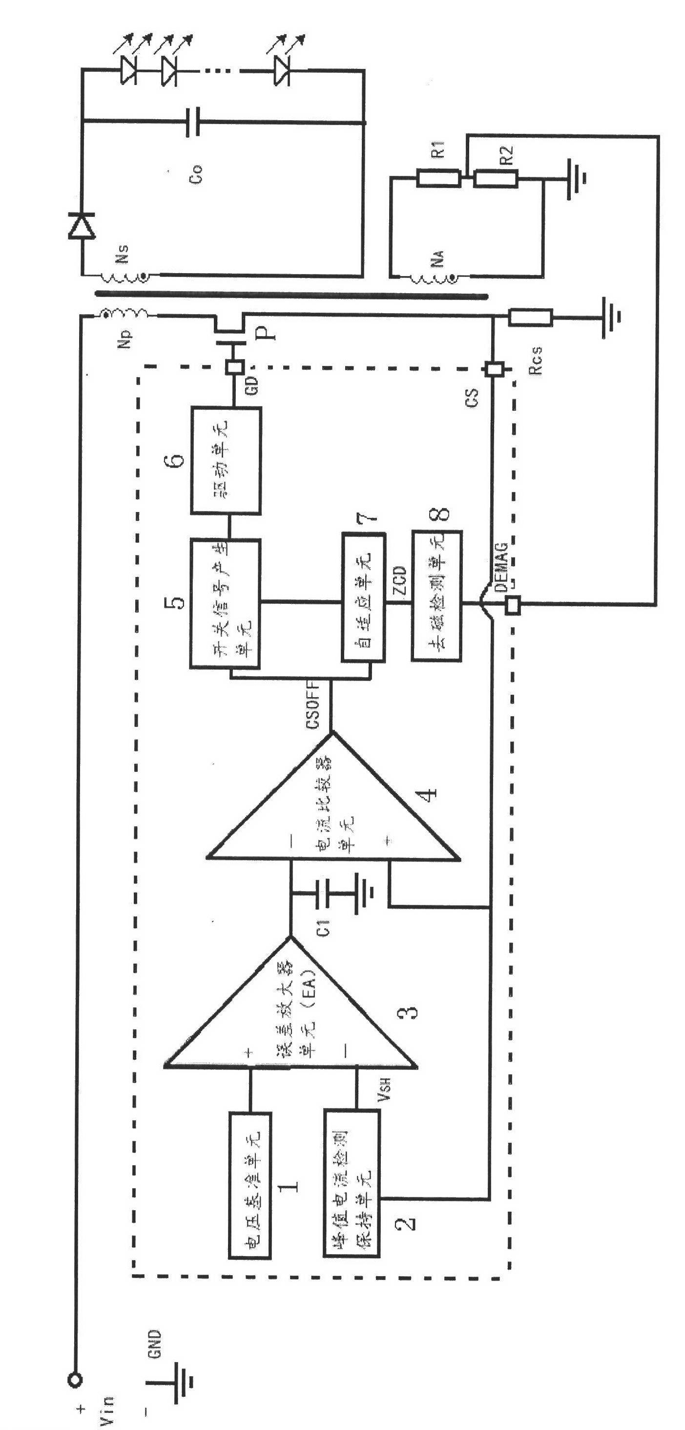 LED (Light Emitting Diode) constant-current driving circuit