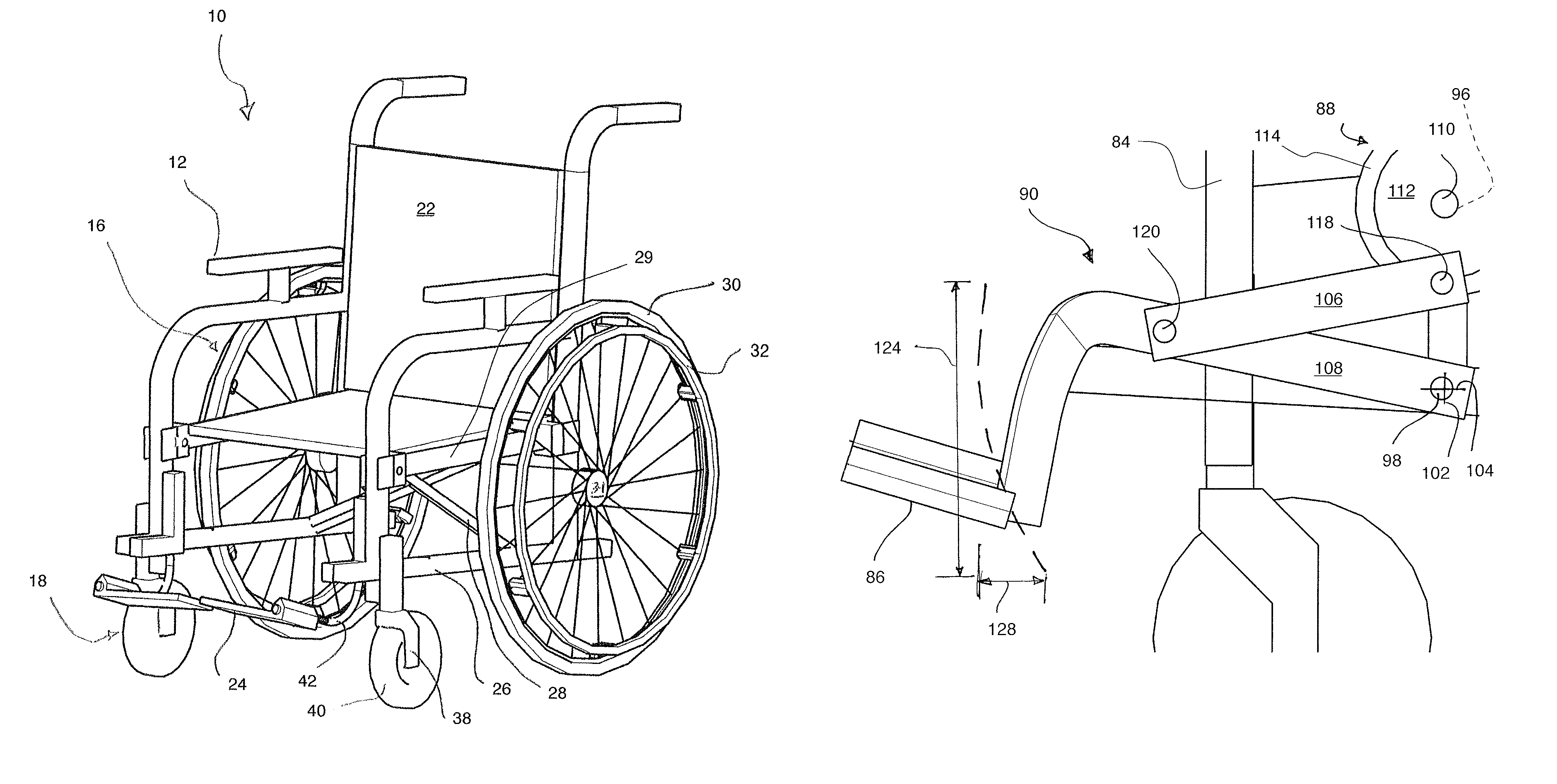 Atrophy-reducing movable foot support apparatus