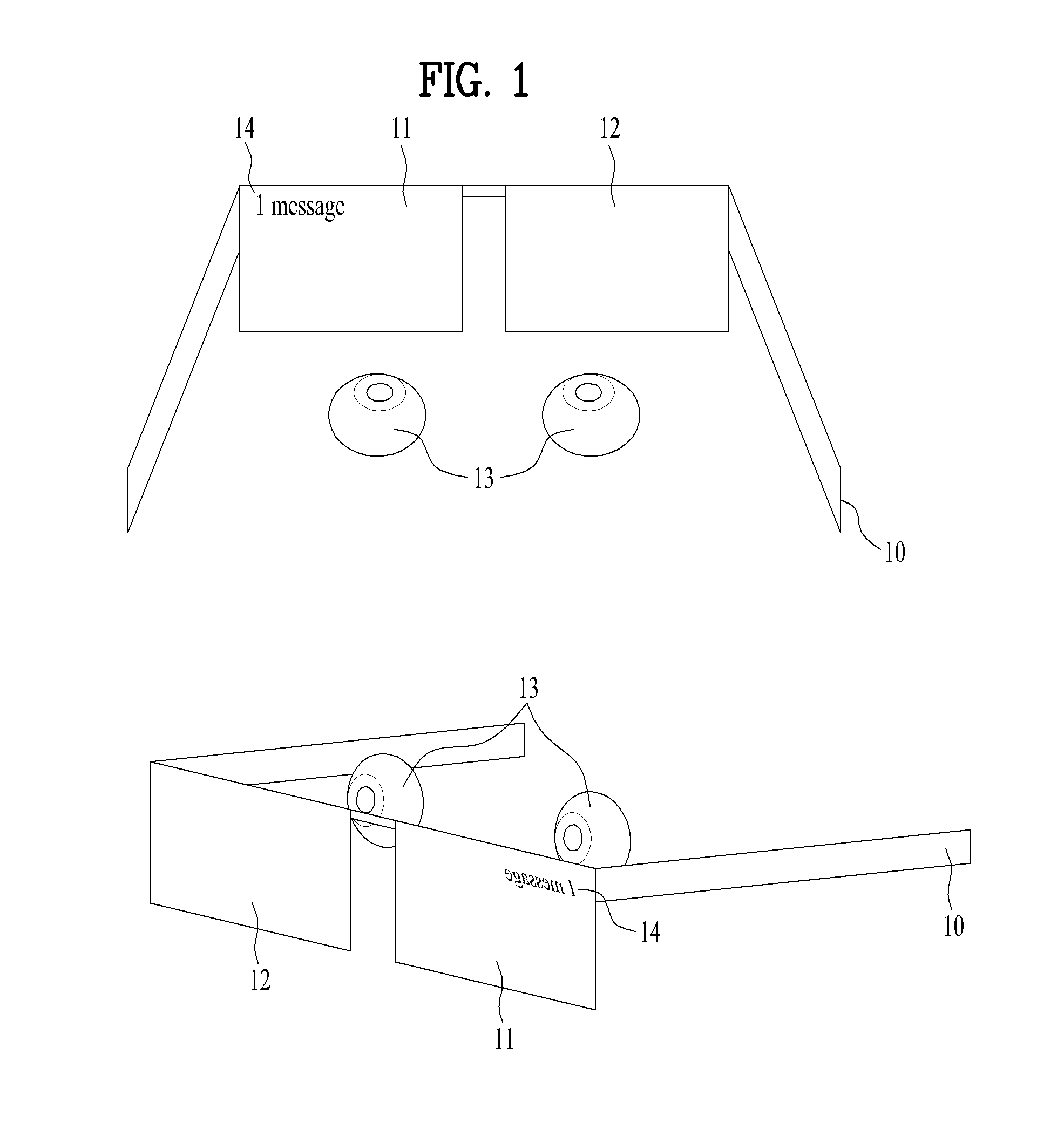 Head mounted display device including multiple user interface formats and method of controlling therefor
