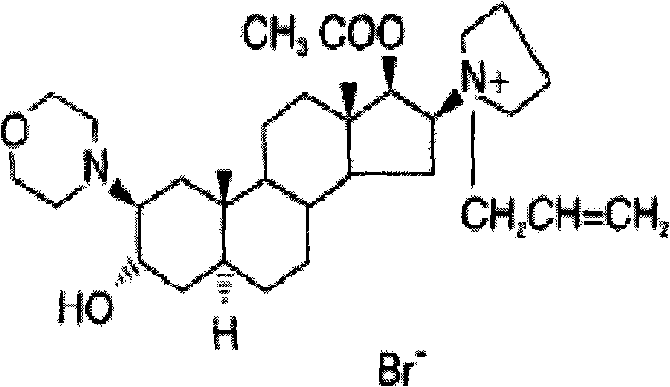 Method for preparing rocuronium bromide injection