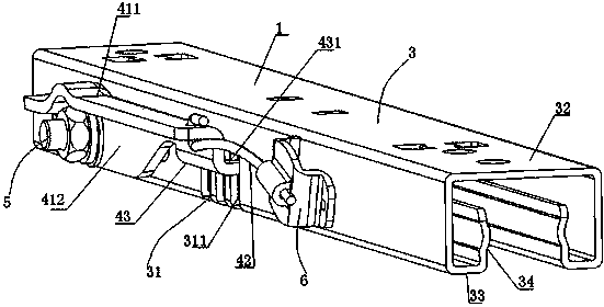 Adjusting device for front and back positions of automobile seat