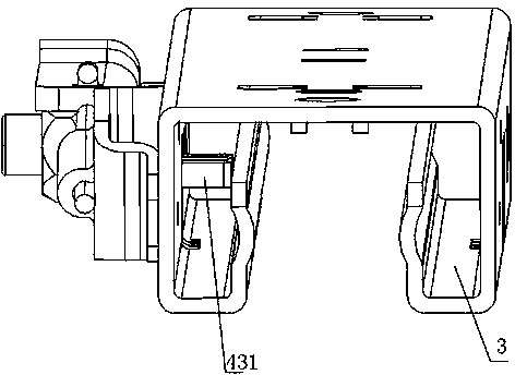 Adjusting device for front and back positions of automobile seat