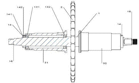 Pedal type lower limb rehabilitation training device