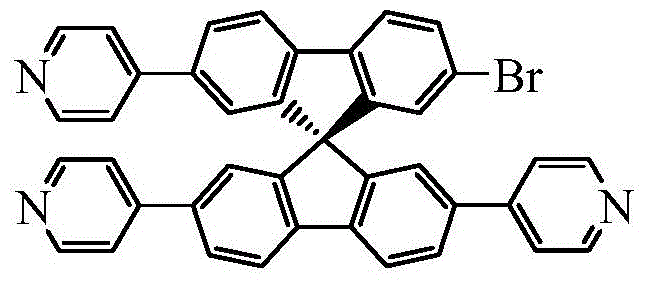 Spirofluorene pyridine palladium nanoparticles and preparation method thereof