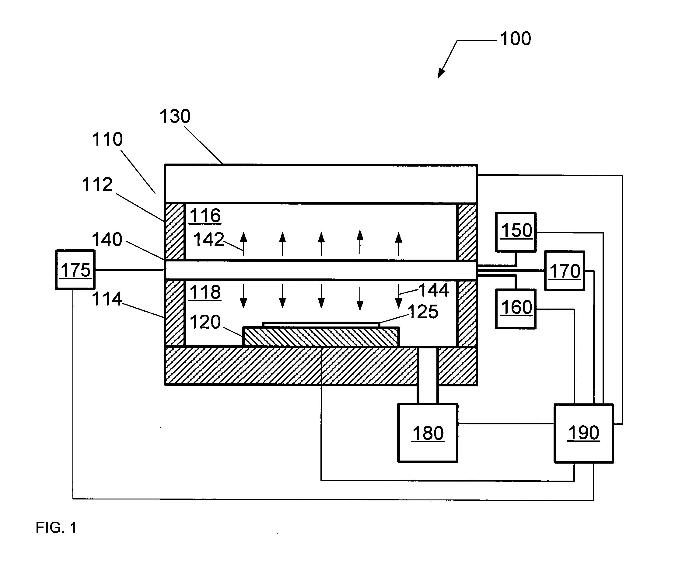 Plasma processing system for treating a substrate