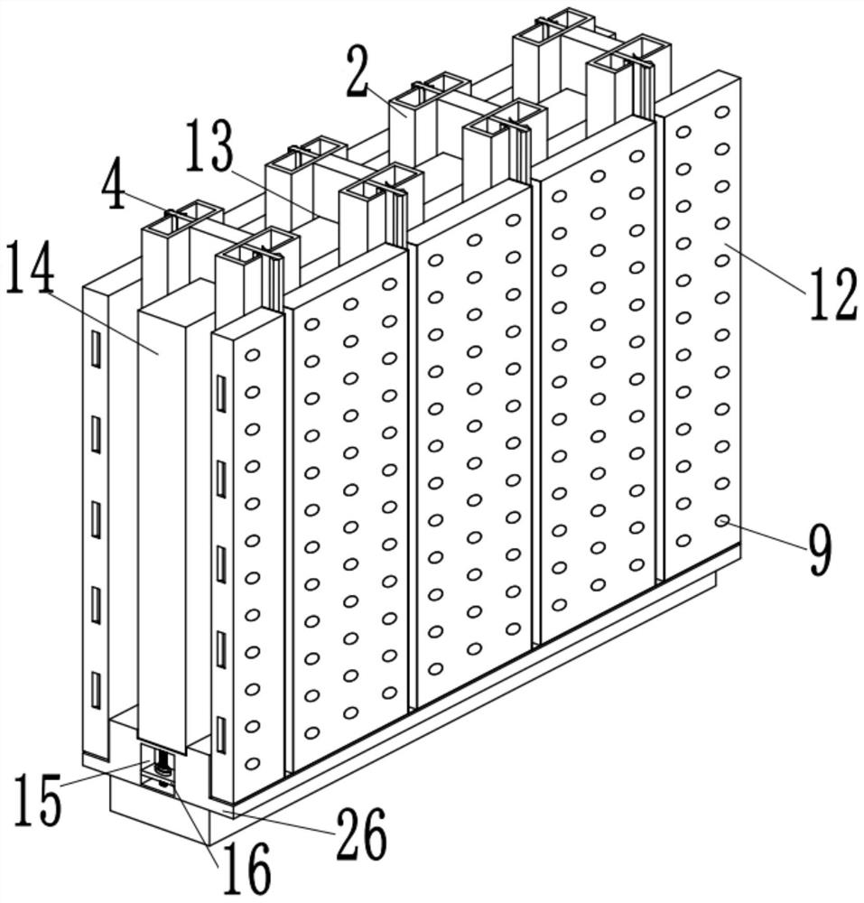 All-steel assembly type partition wall system