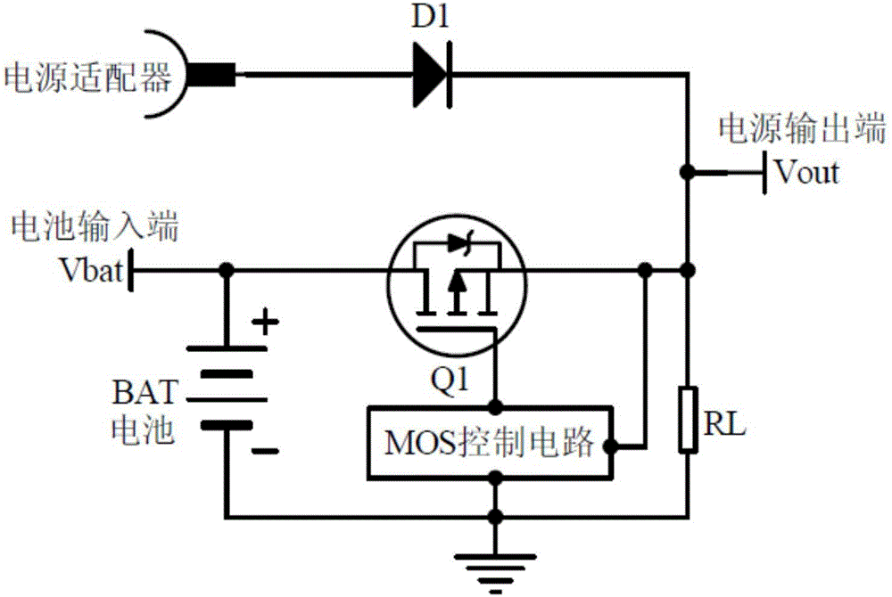 Power switching and controlling circuit