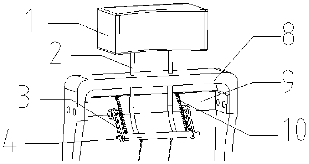 Automobile seat with adjustable headrest mechanism and vehicle