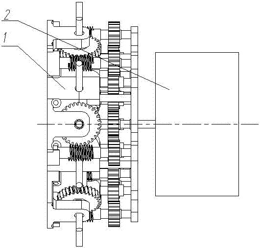 A multi-level worm wheel blade adjustment mechanism