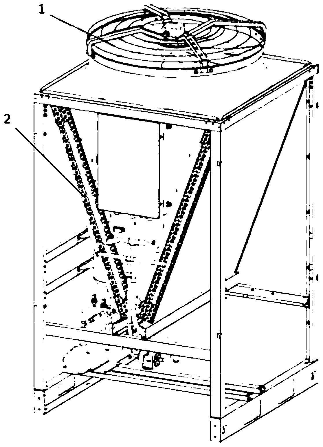 Air conditioner outdoor unit compatible with fluorine pump