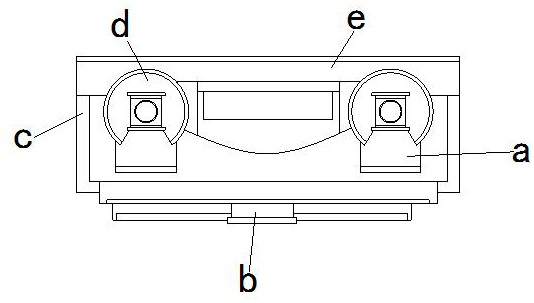 Migration amount detection device for food packaging material