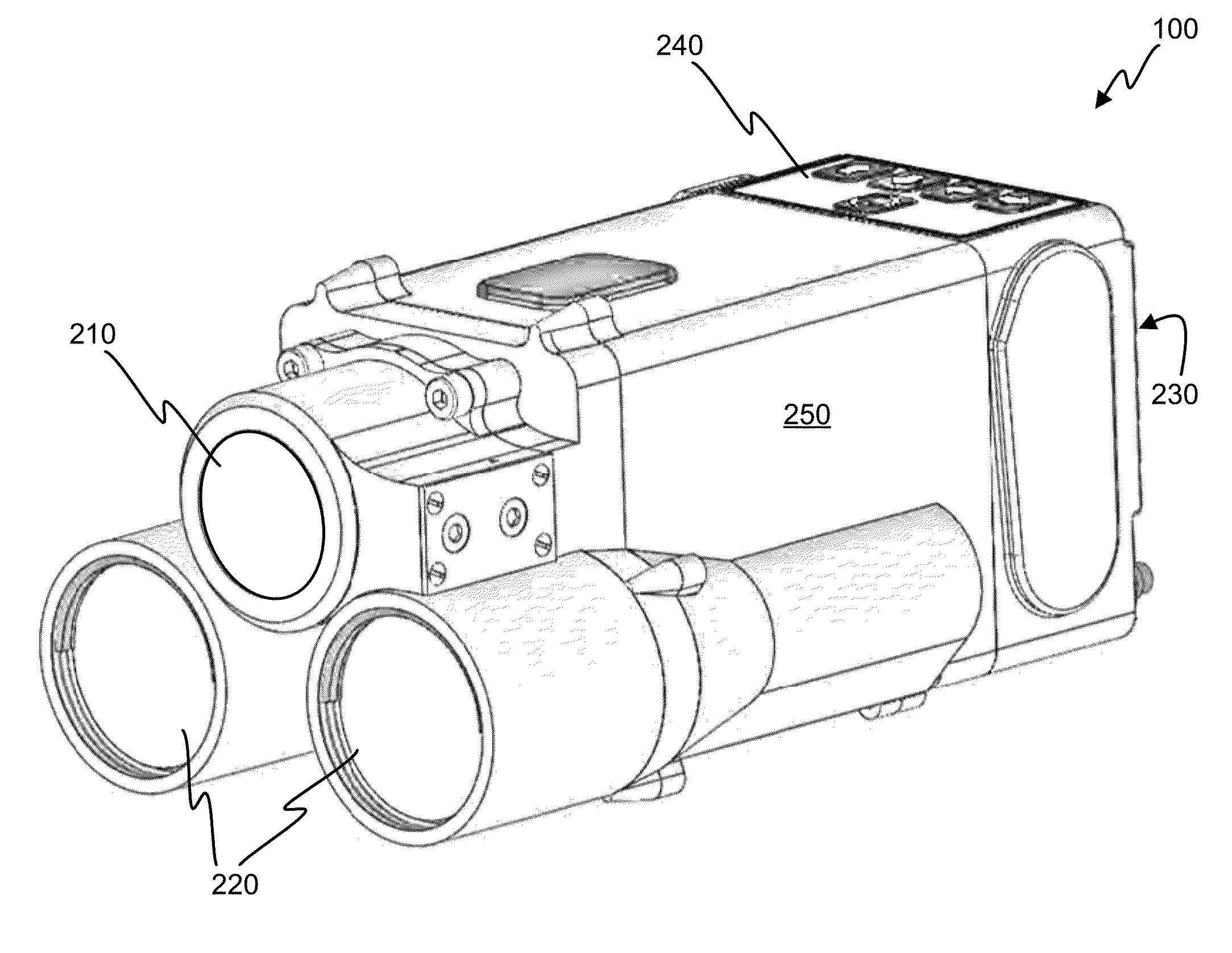 Riflescope with integrated wind sensor and targeting display