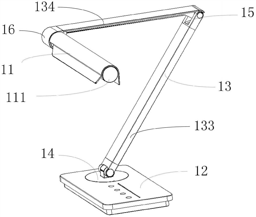 Omni-directional rotation adjusting type table lamp