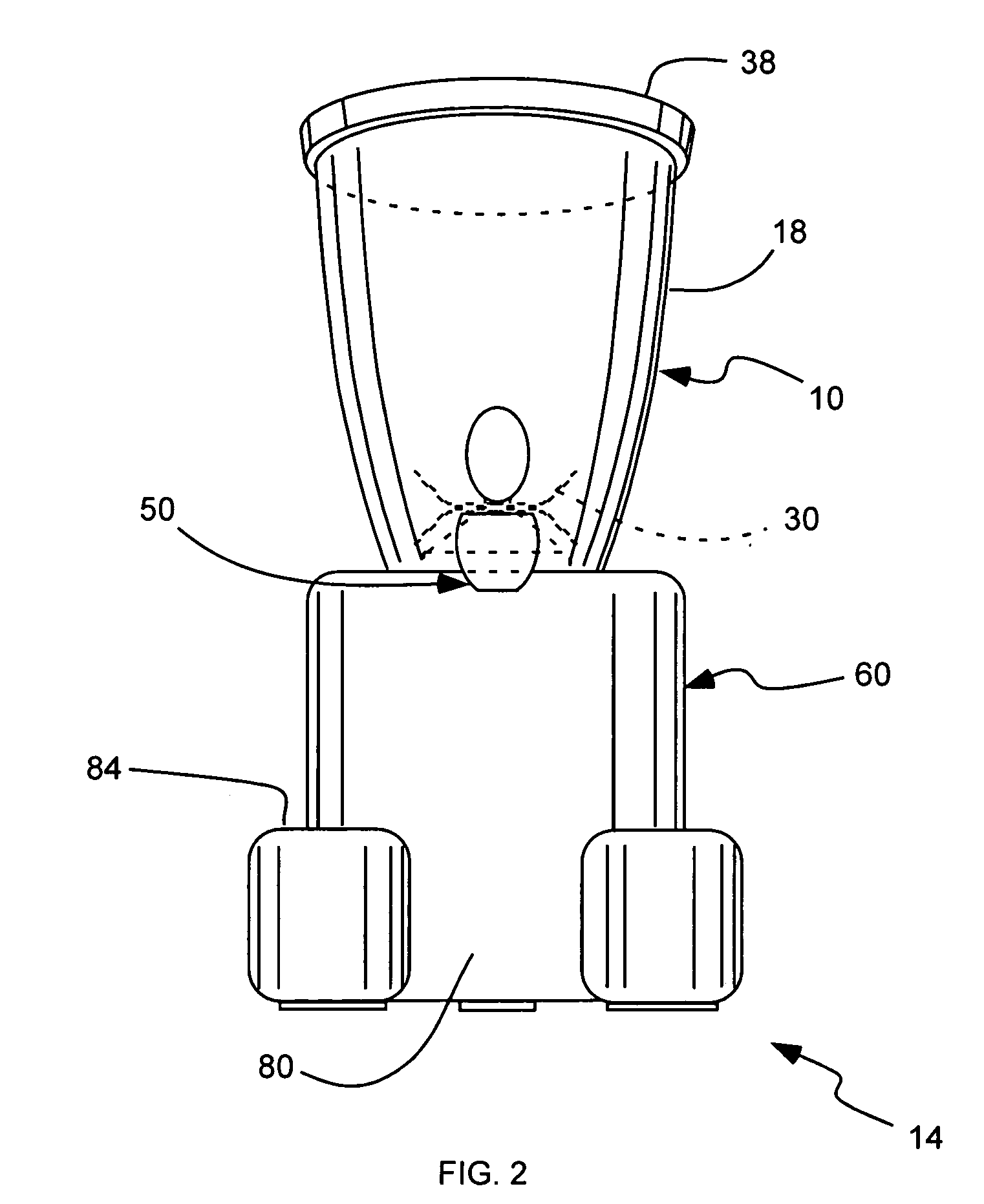 Off-axis goblet for food mixer