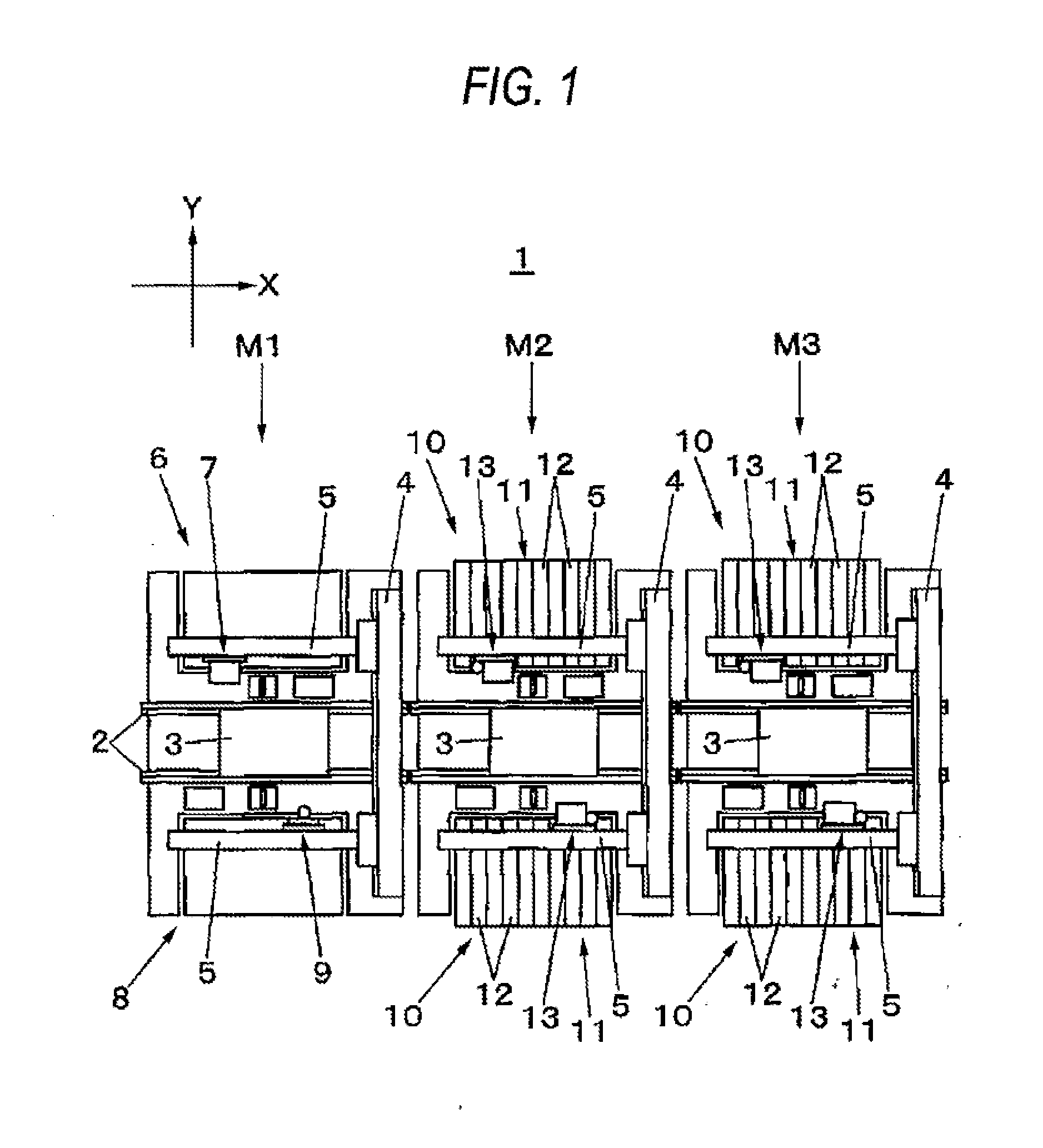 Electronic component mounting device and an operation performing method for mounting electronic components