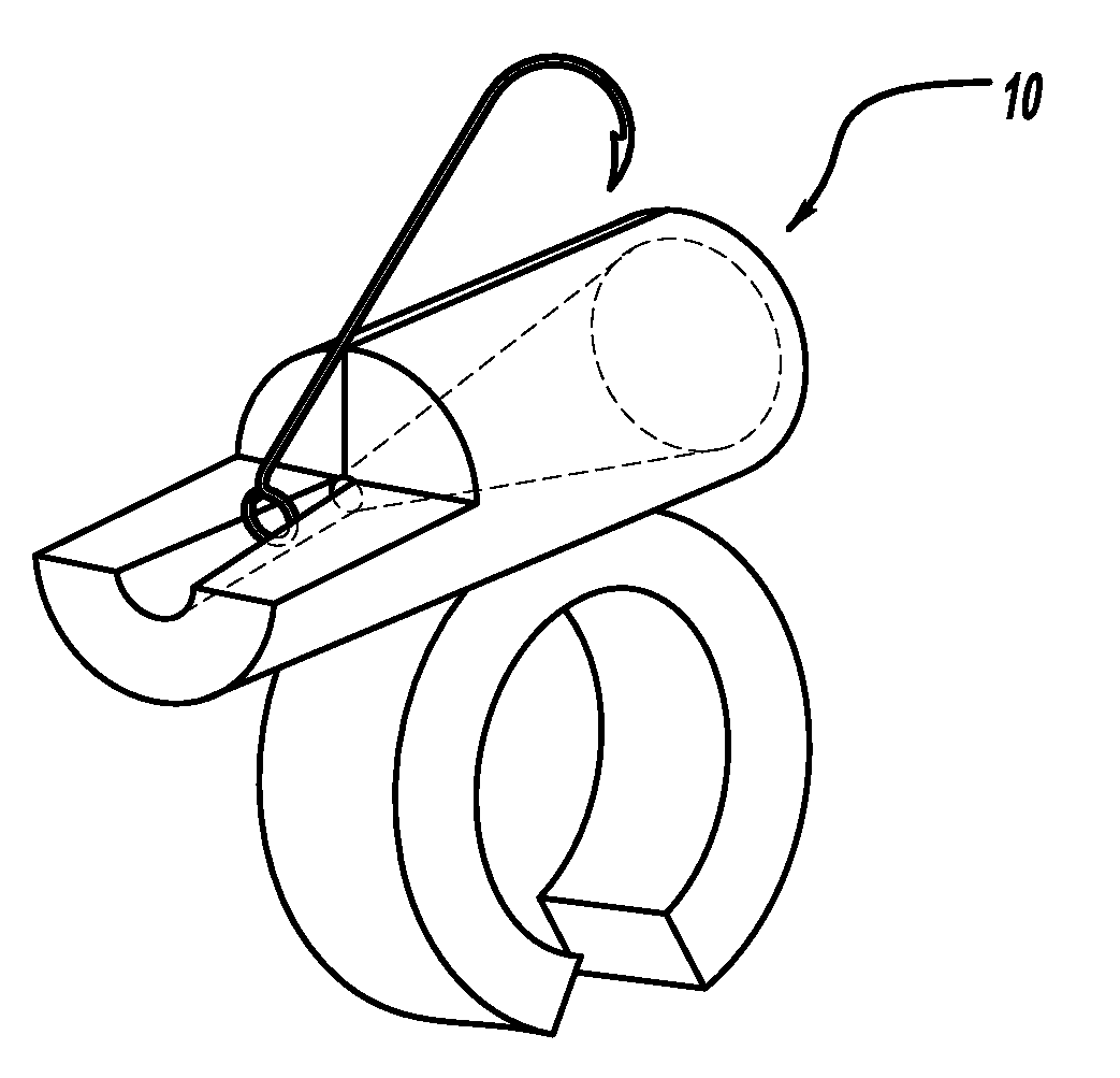 Flyhook threader and tying apparatus