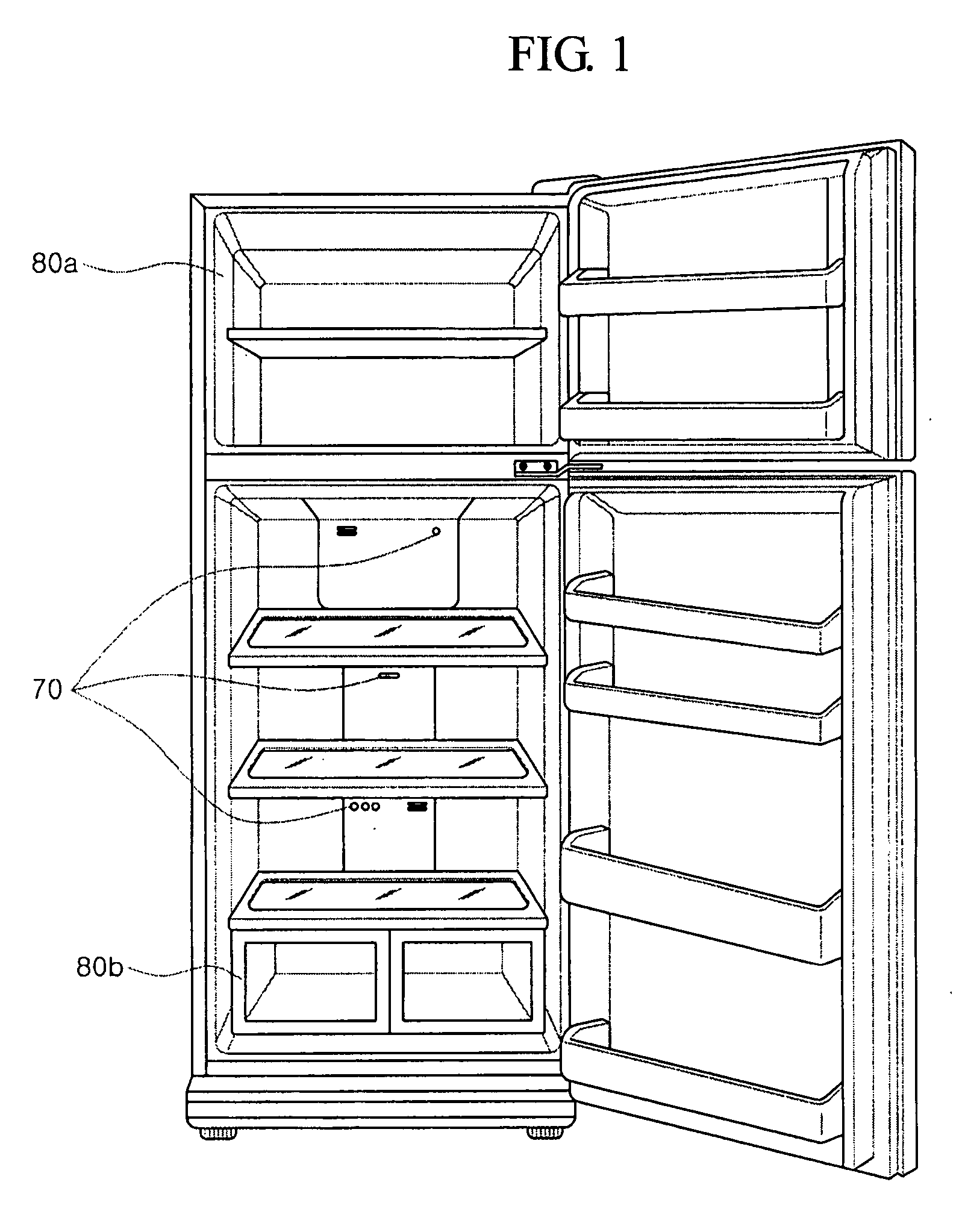 Apparatus and method for controlling fan of refrigerator with television/radio module