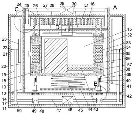 Lifting and cooling liquid heat dissipation device for numerical control machine tool