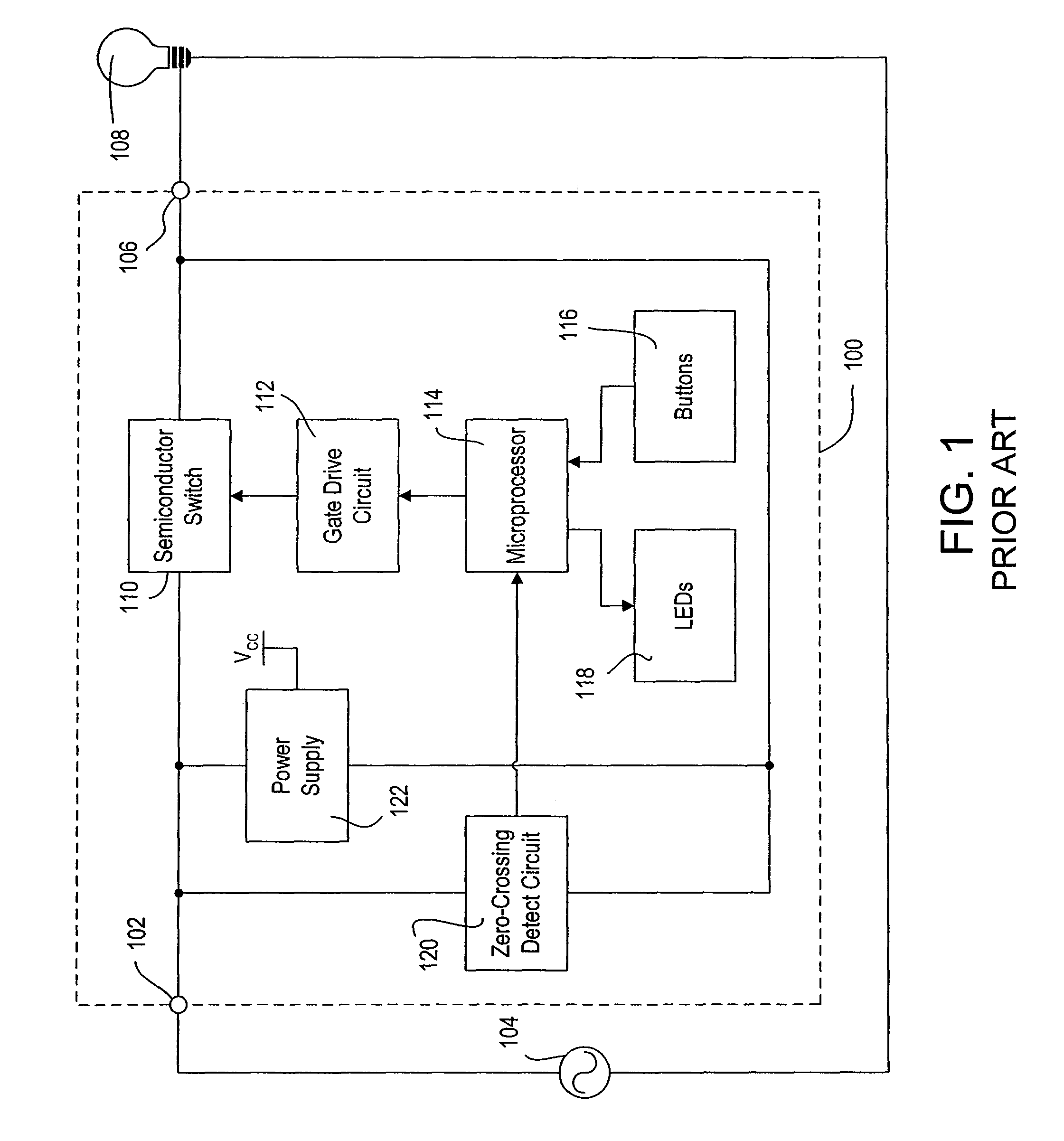 Load control device having a low-power mode