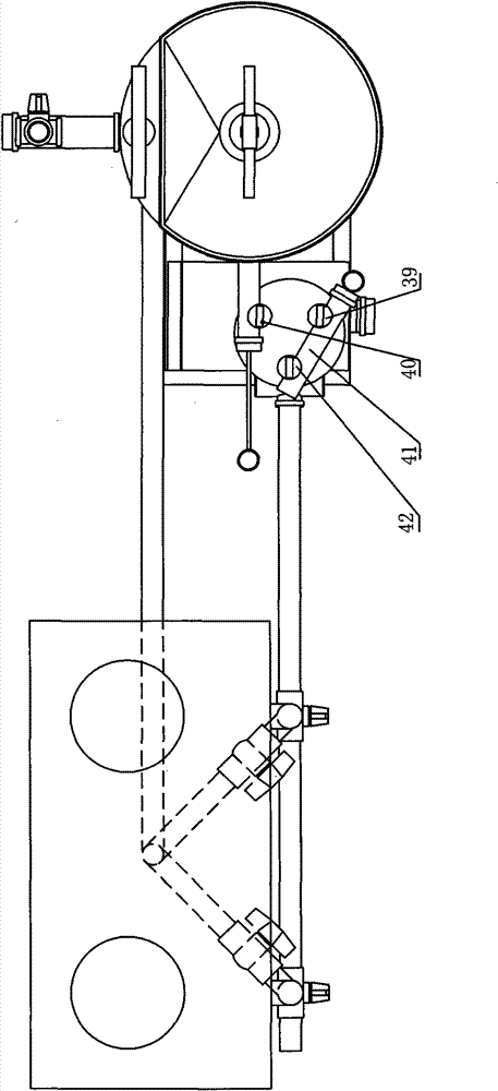 Gasifier stirring and pushing adjustment and composite gas-taking method and device