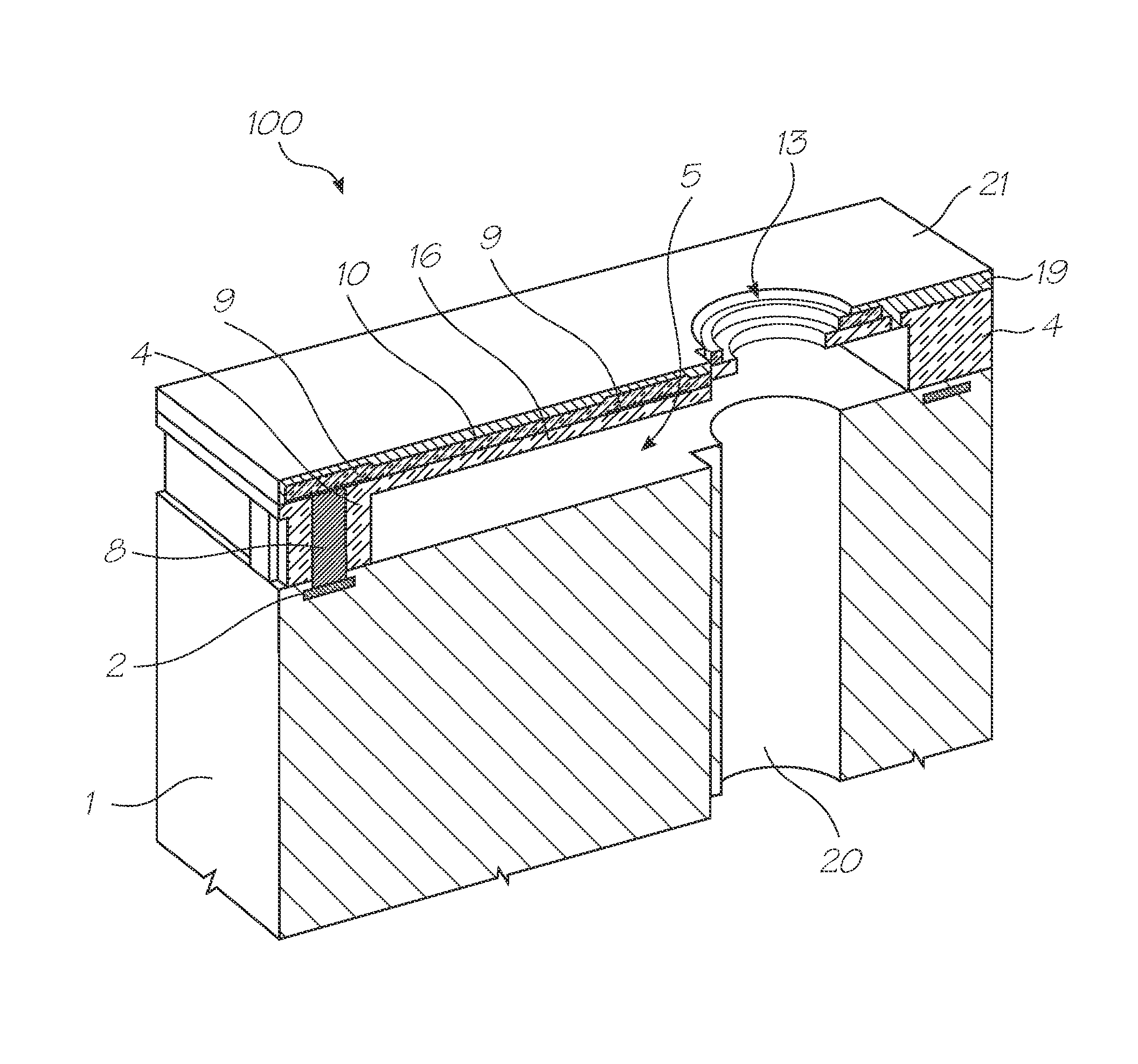 Method of controlling drop directionality from inkjet nozzle using multiple independently-actuable roof paddles