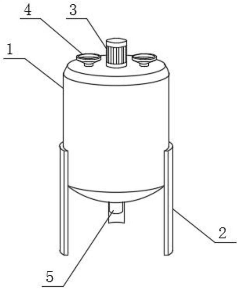 Raw material grinding device for spray coating processing