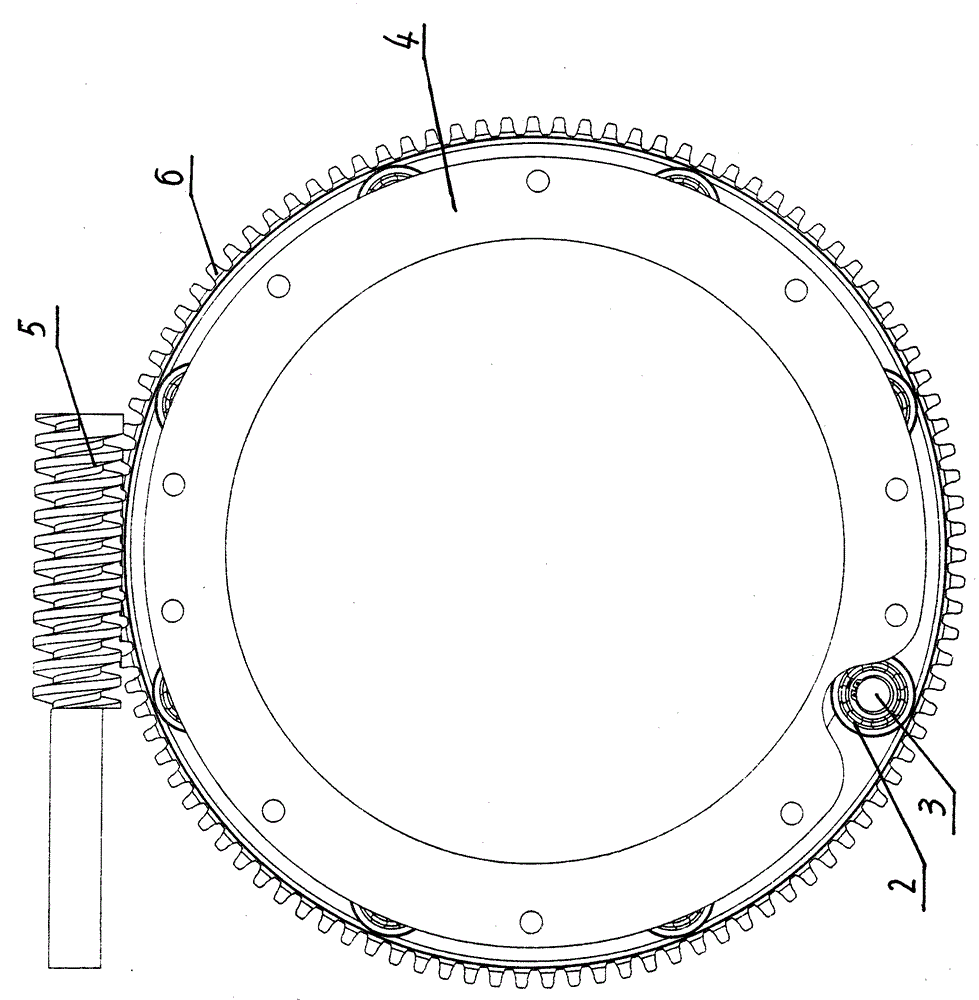 Worm driving rotating mechanism for threshing cylinder concave board assembly for thresher