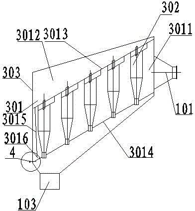 Horizontal electrical dust collector integrating gravity and cyclone dust removal