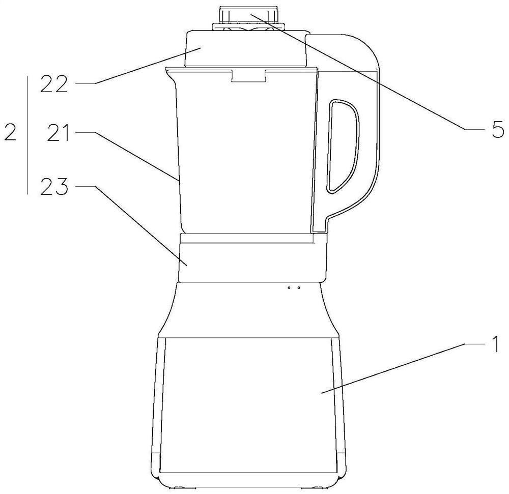 Food processor with good noise reduction effect