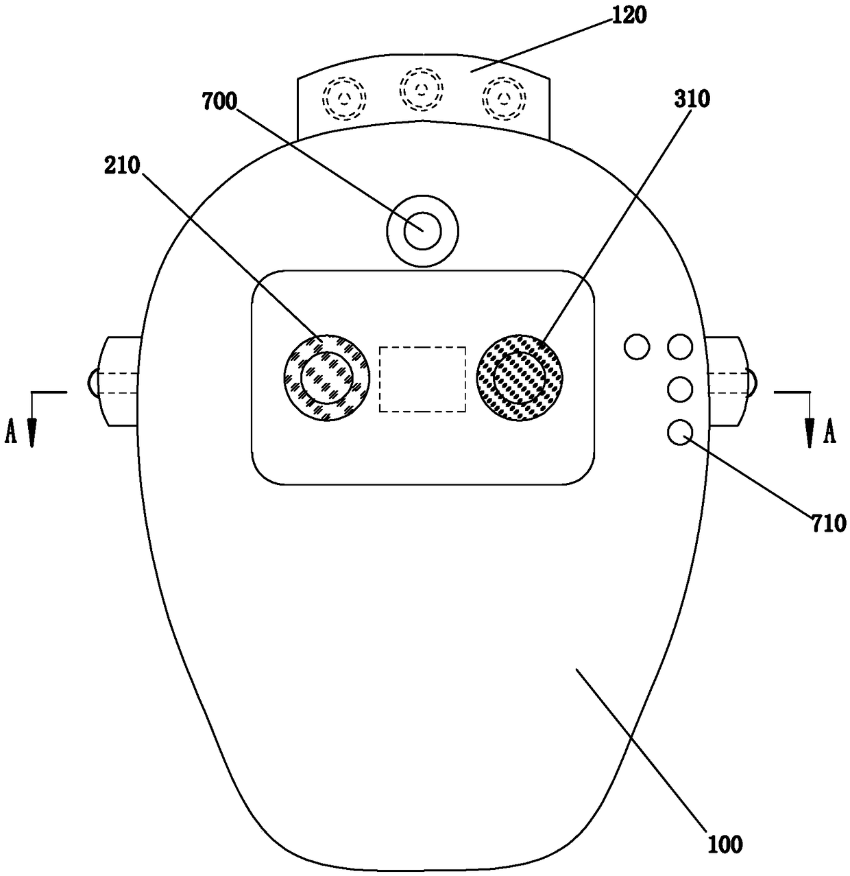Helmet shield with dual cameras and liquid crystal display screen
