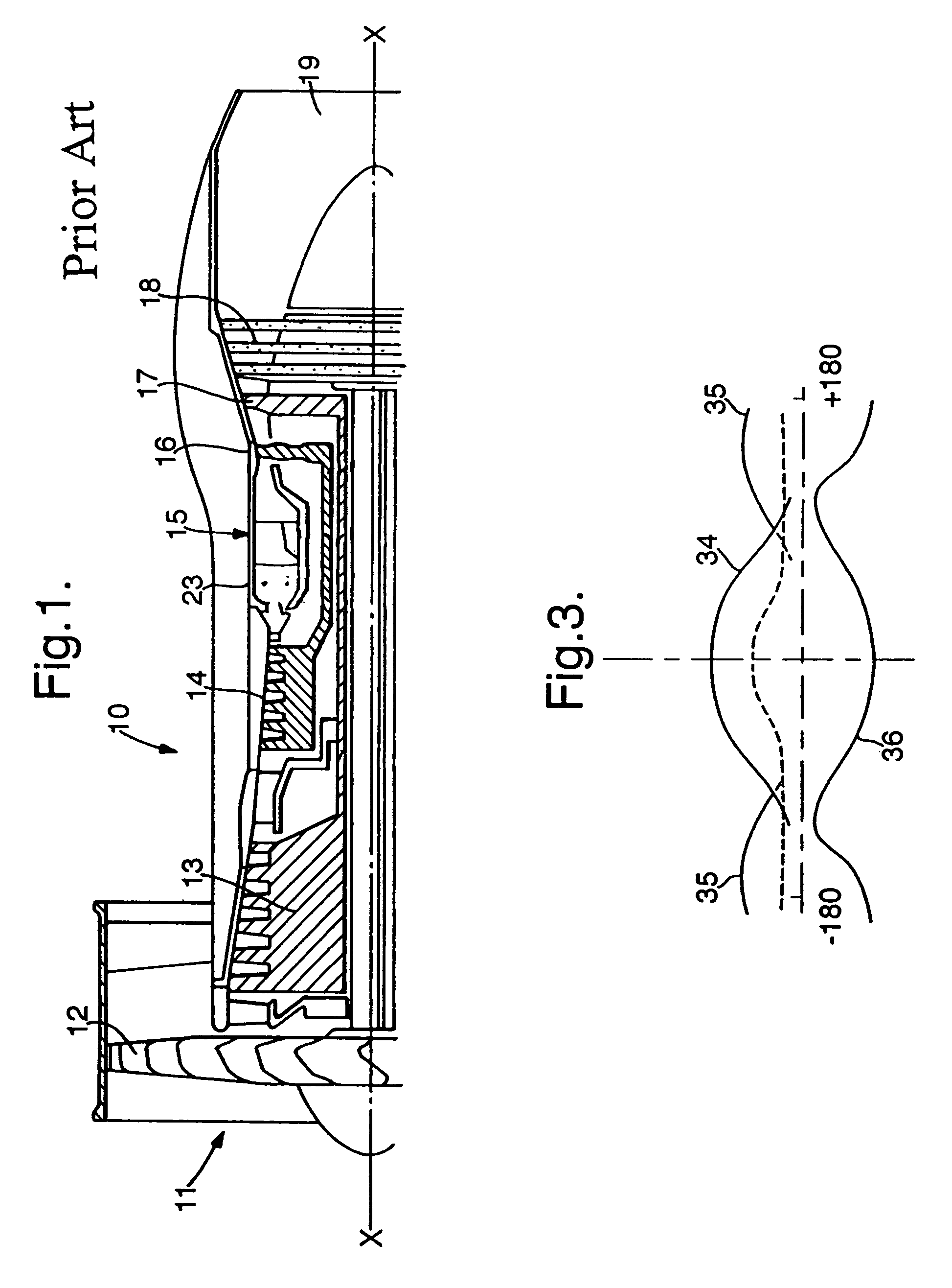 Gas turbine engine including stator vanes having variable camber and stagger configurations at different circumferential positions