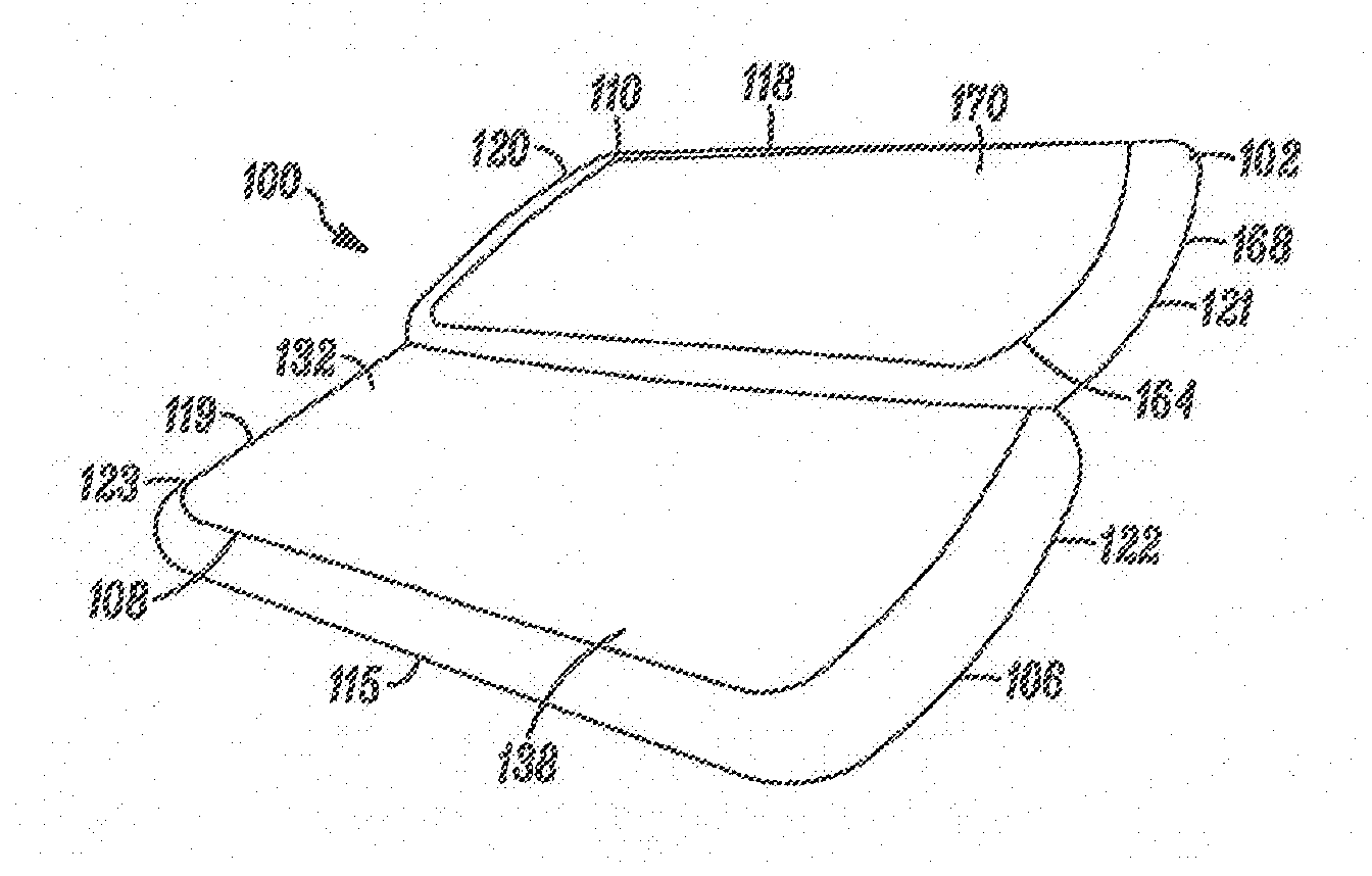 Managed material fabric for composite housing