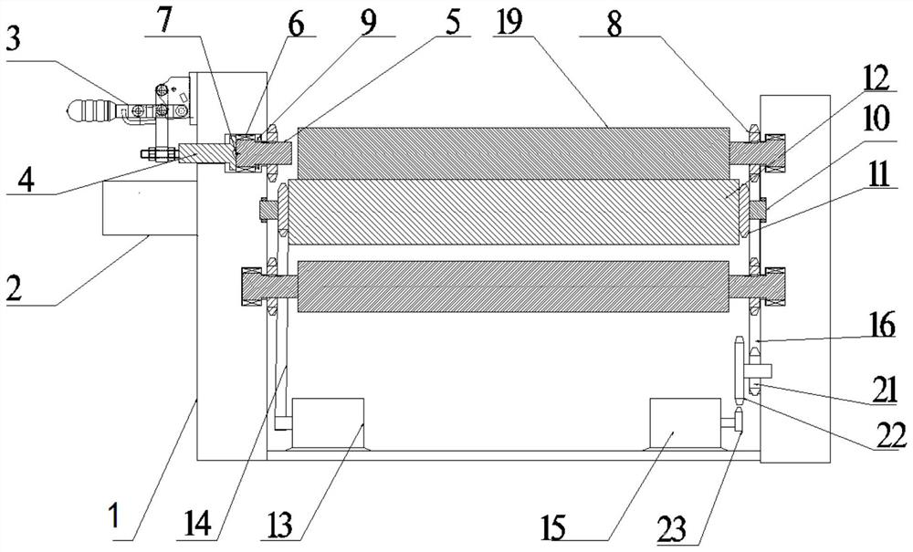 A metal bar surface derusting deburring polishing machine