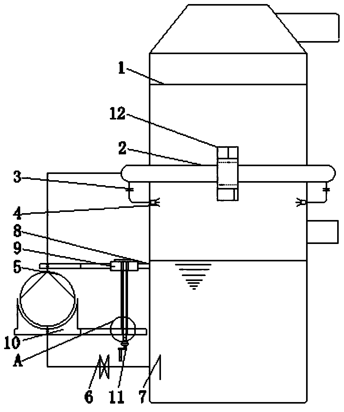 External desulfurization circulating spraying system