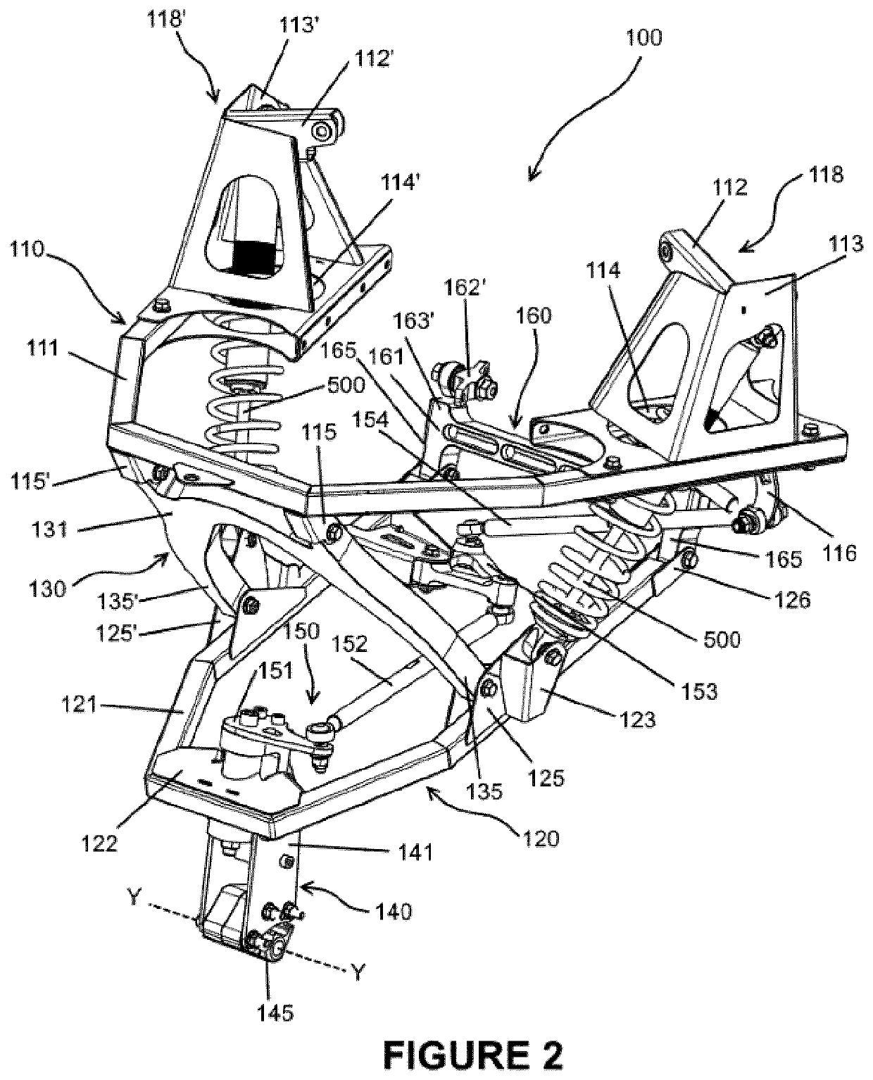 Front ski suspension system for a snowmobile and method for installing the same