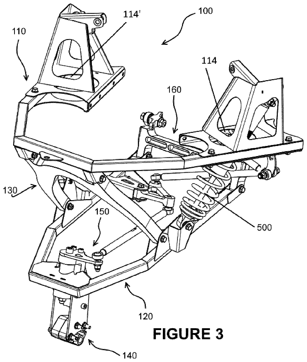 Front ski suspension system for a snowmobile and method for installing the same