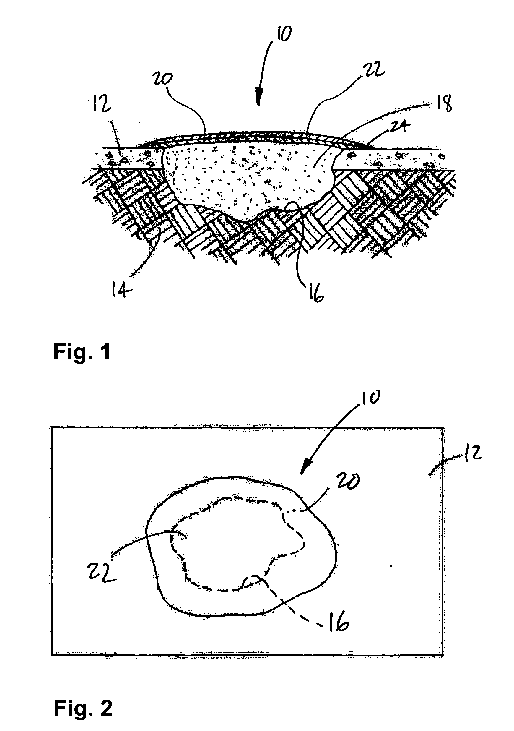 Method for repairing holes in pavement