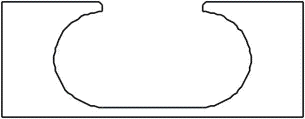 Waist-shaped deep hole processing method and prepared grouting block