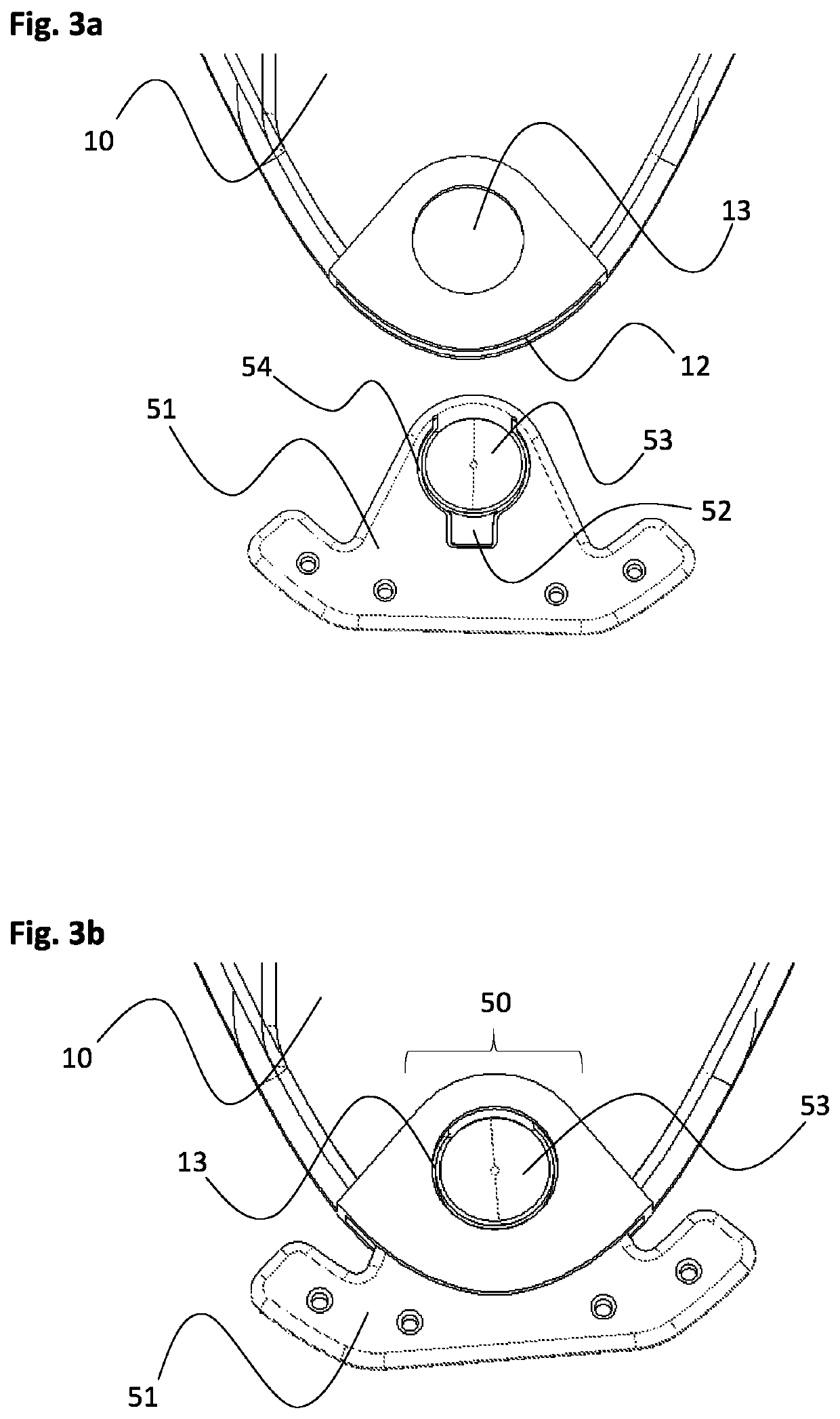 Pivotal carrier assembly for a harness