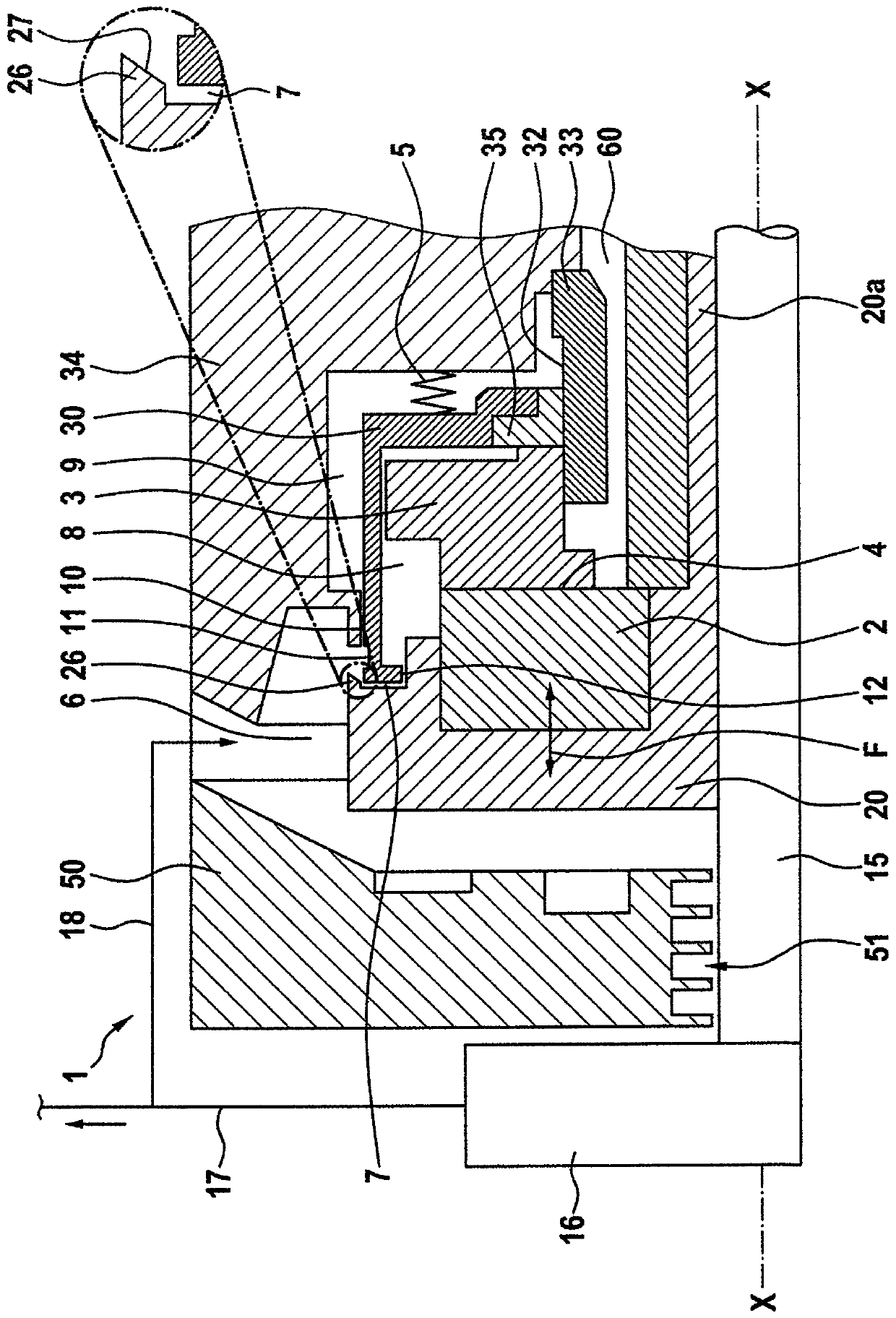 Gas-lubricated slide ring seal with improved Anti-fouling protection