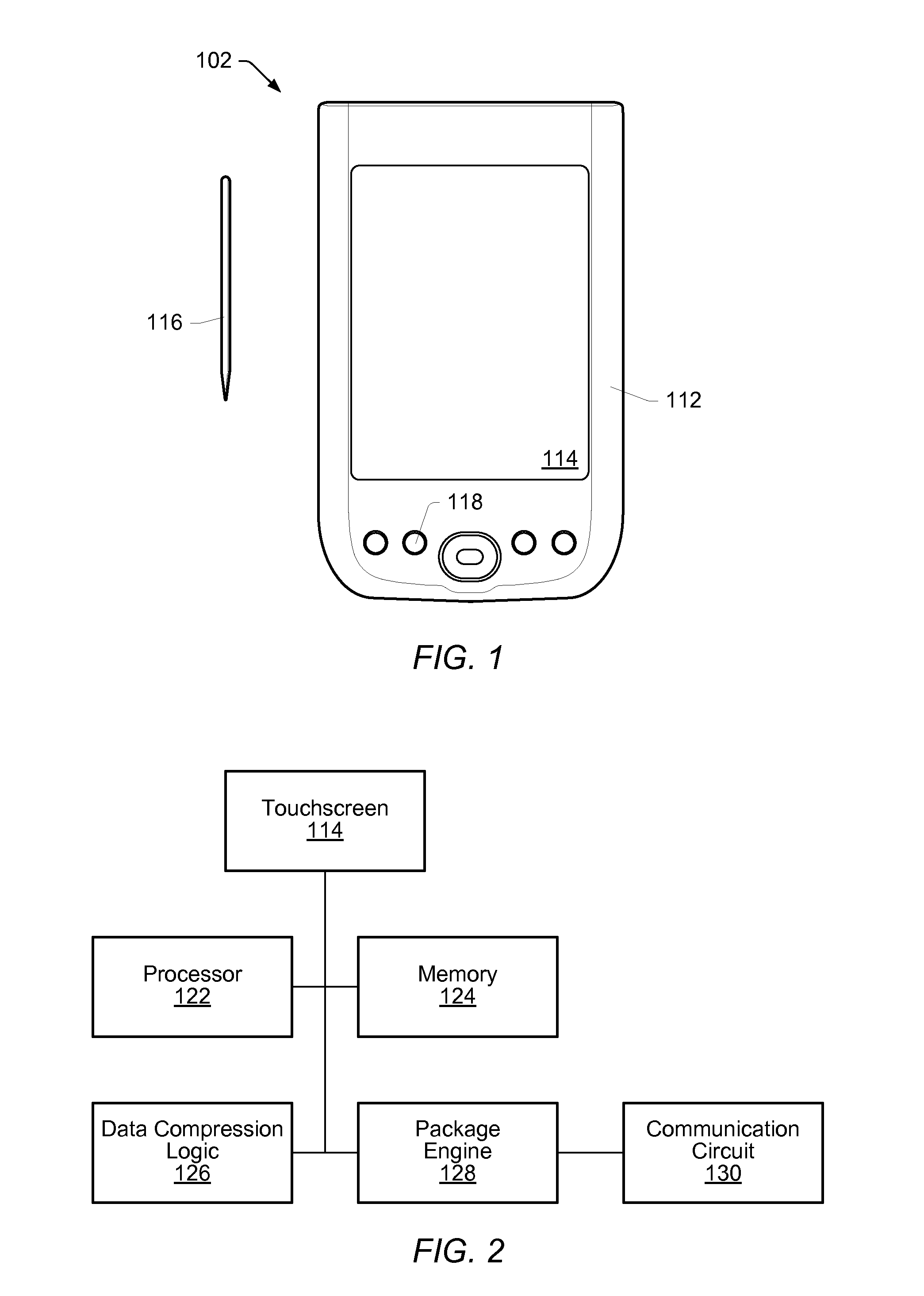 Transmission and reception of handwritten data on wireless devices without character recognition