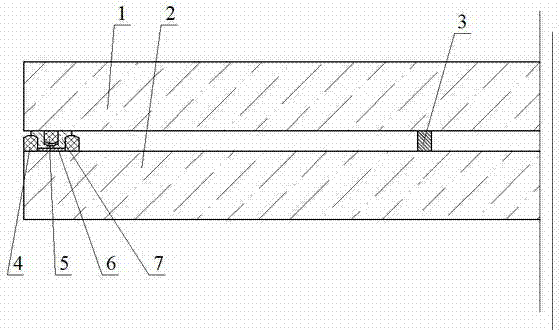 Metal-welded plain vacuum glass provided with edges sealed by sealing strips and manufacturing method thereof