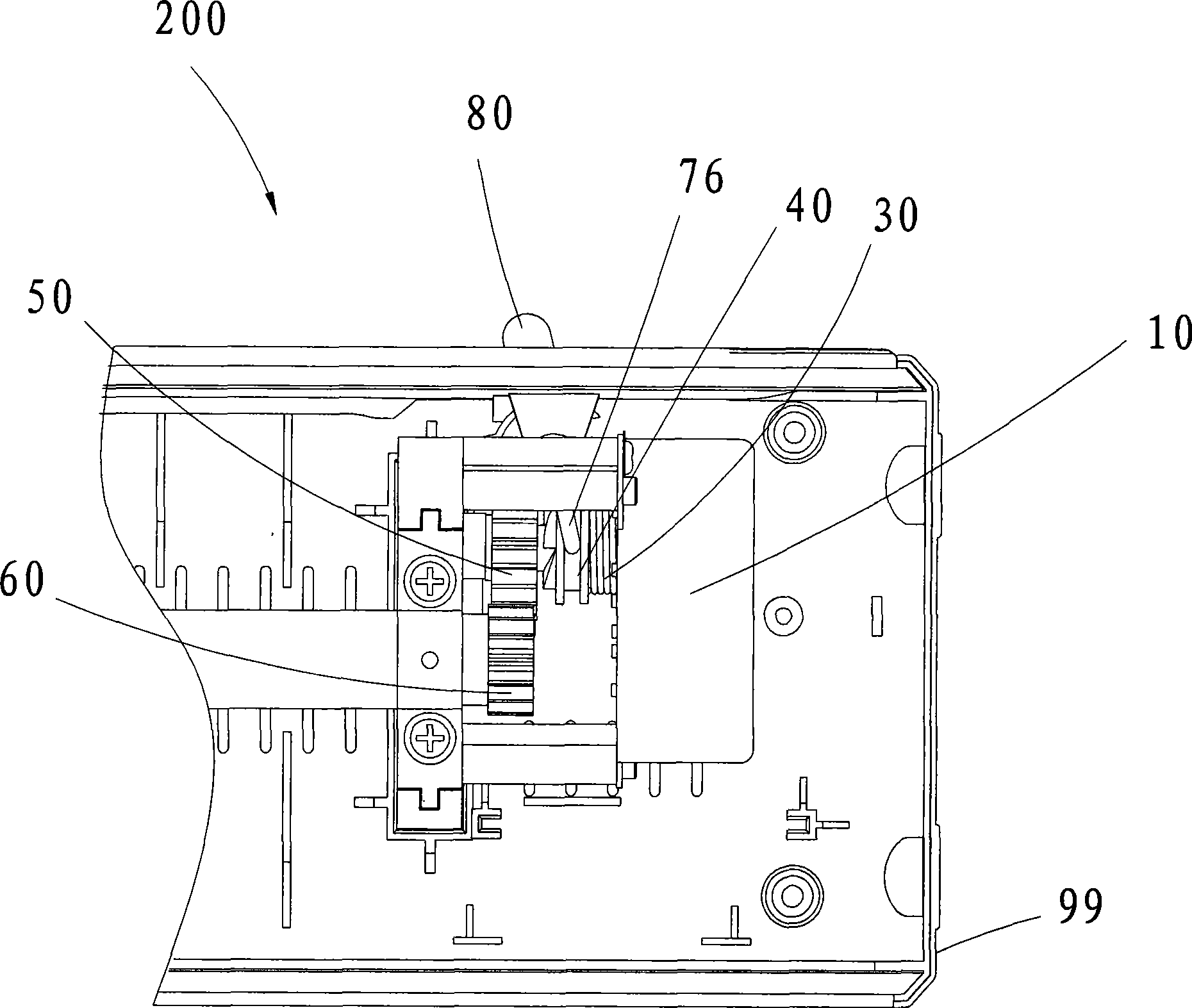 Engaging and disengaging gear and gluing machine using the same