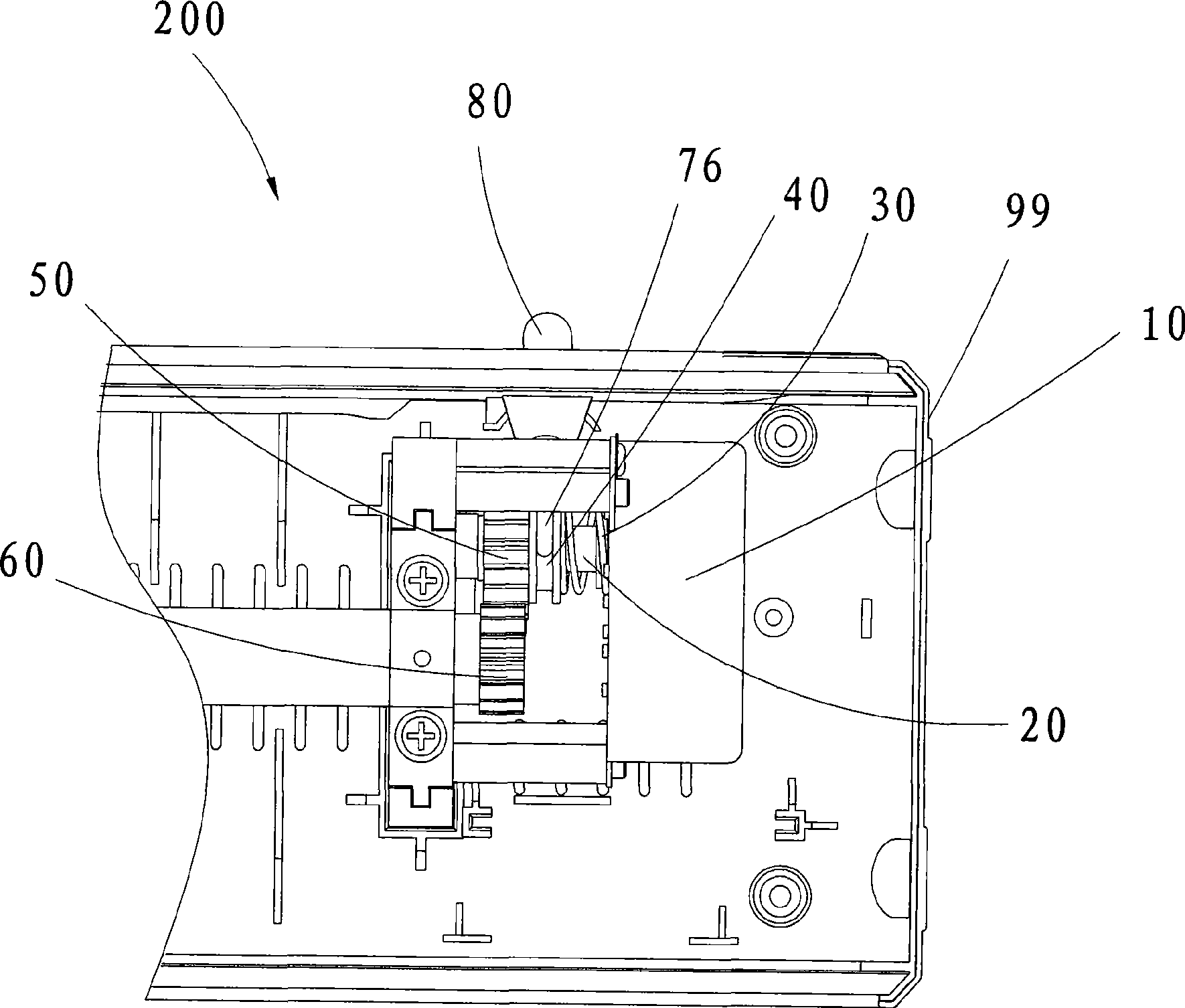 Engaging and disengaging gear and gluing machine using the same