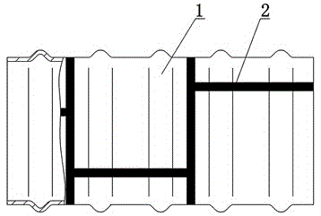 Internal spinning forming method for corrugated tube