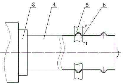 Internal spinning forming method for corrugated tube